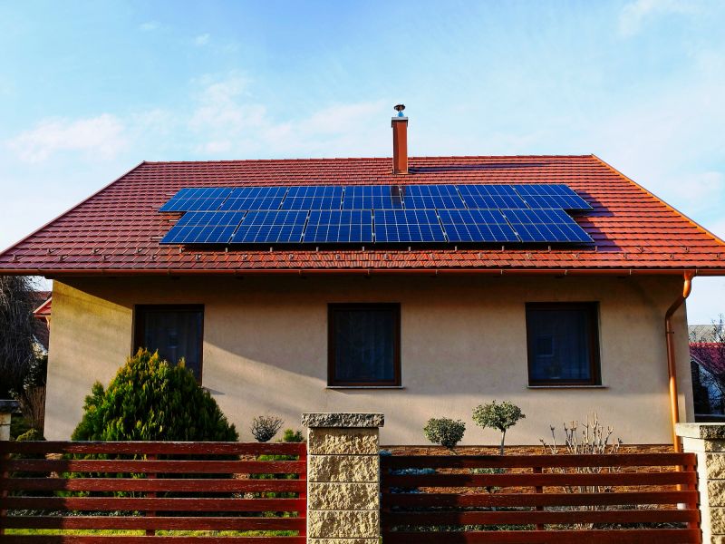 Home with Solar Panels